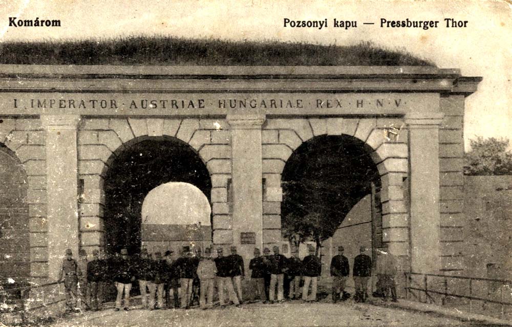 a Pozsonyi kapu megépítése - a Nádor vonal I. bástyájában